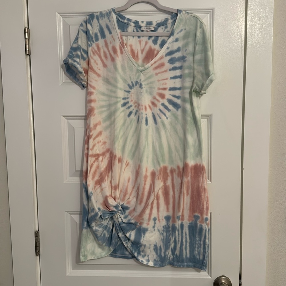 Zsupply tie dye tshirt dress